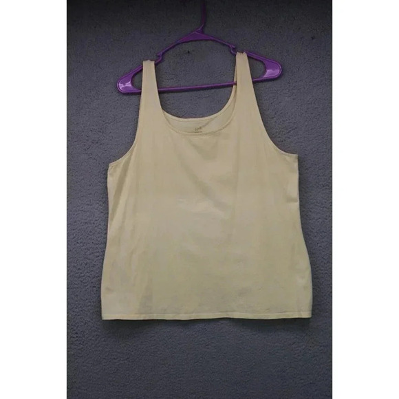 J. Jill Perfect Tank-Tank Top-Size XL-Yellow-Sleeveless-Very Soft - Picture 1 of 6